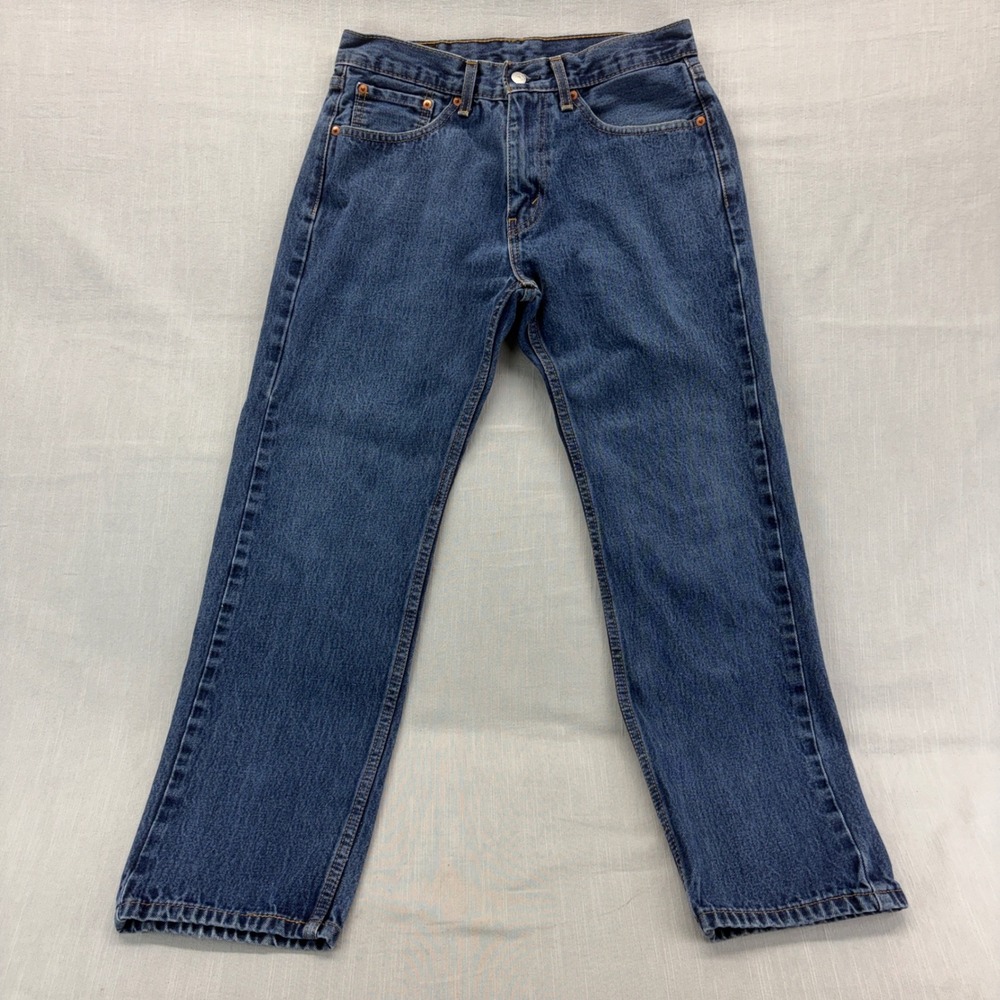 Levi's Jeans Mens 31 505 Regular Fit Blue Denim Straight Leg Pants